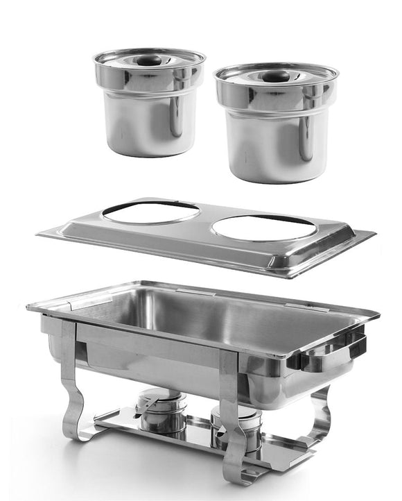 Stativ for 2 Bain - Marie - panner, konvertering, GN 1/1, 530x325x (H) 30mm - for Storkjøkken - XL - Storkjøkken