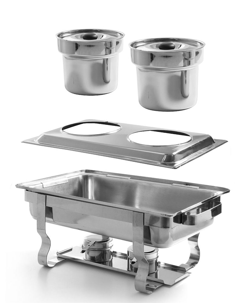 Stativ for 2 Bain - Marie - panner, konvertering, GN 1/1, 530x325x (H) 30mm - for Storkjøkken - XL - Storkjøkken