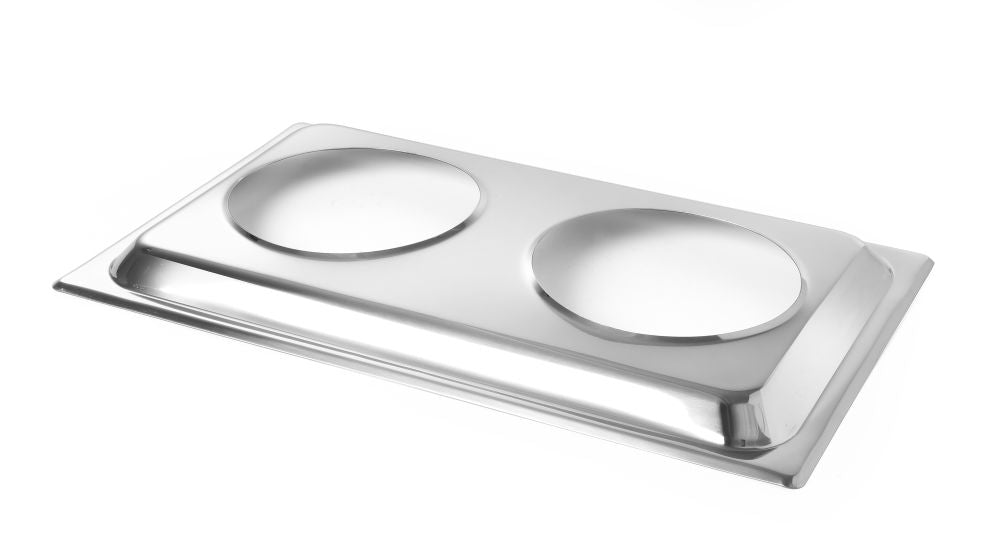 Stativ for 2 Bain - Marie - panner, konvertering, GN 1/1, 530x325x (H) 30mm - for Storkjøkken - XL - Storkjøkken