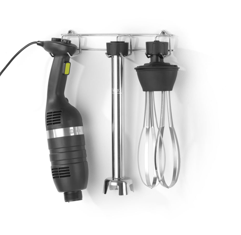 Stavmikser Variabel hastighet med visp og veggmontert rack, 230V/350W, Ø100x416mm - for Storkjøkken - XL - Storkjøkken