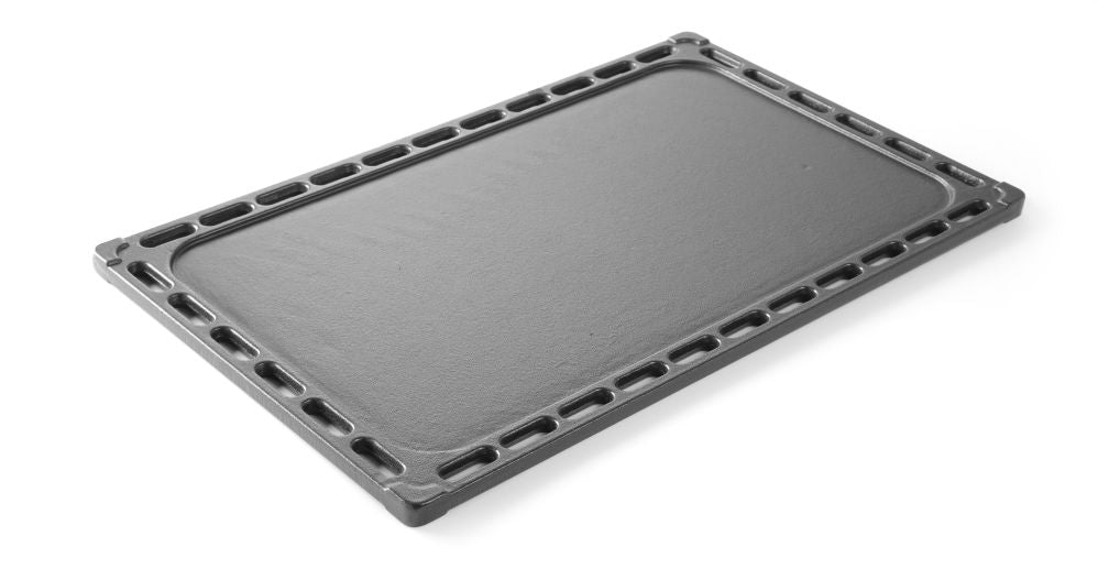 Stekebrett i støpejern, GN 1/1, 325x530mm - for Storkjøkken - XL - Storkjøkken