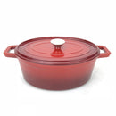 Støpejernsgryte - Emaljert - 0,27L - Rød - for Storkjøkken - XL - Storkjøkken