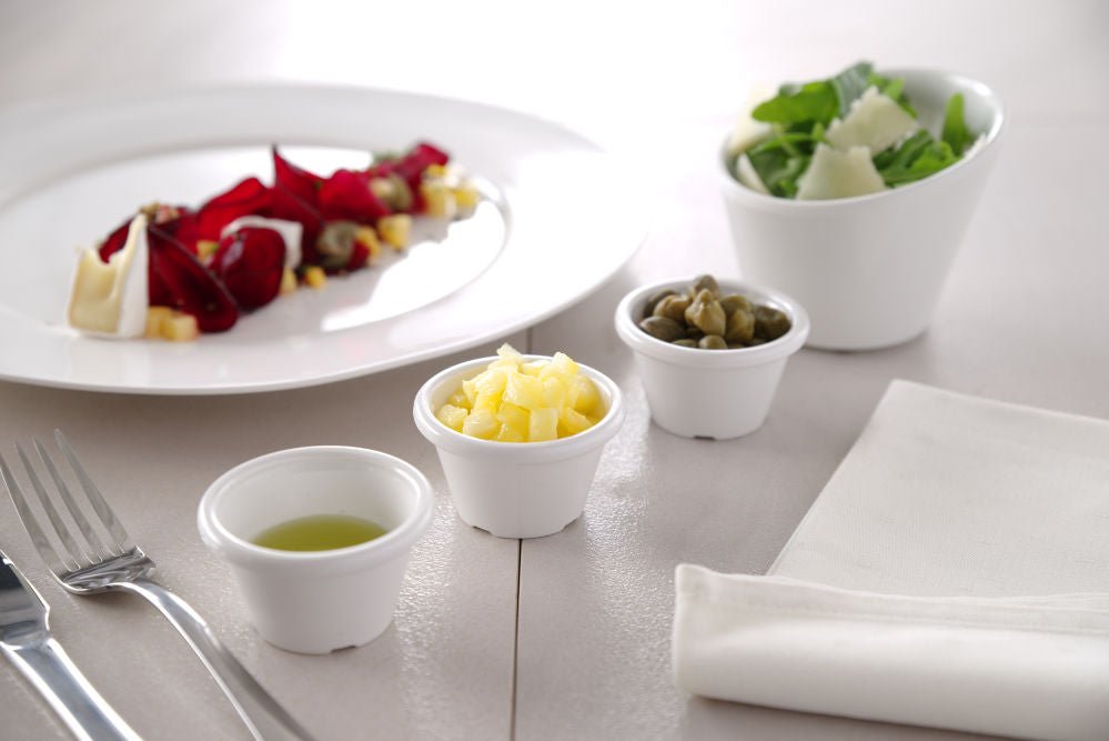Suppe og sauseboller - Suppe og sauseboller - Ramekin - 12 stk, 0,045L, svart, 12 stk., Ø60X (H) 35mm - for Storkjøkken - XL - Storkjøkken