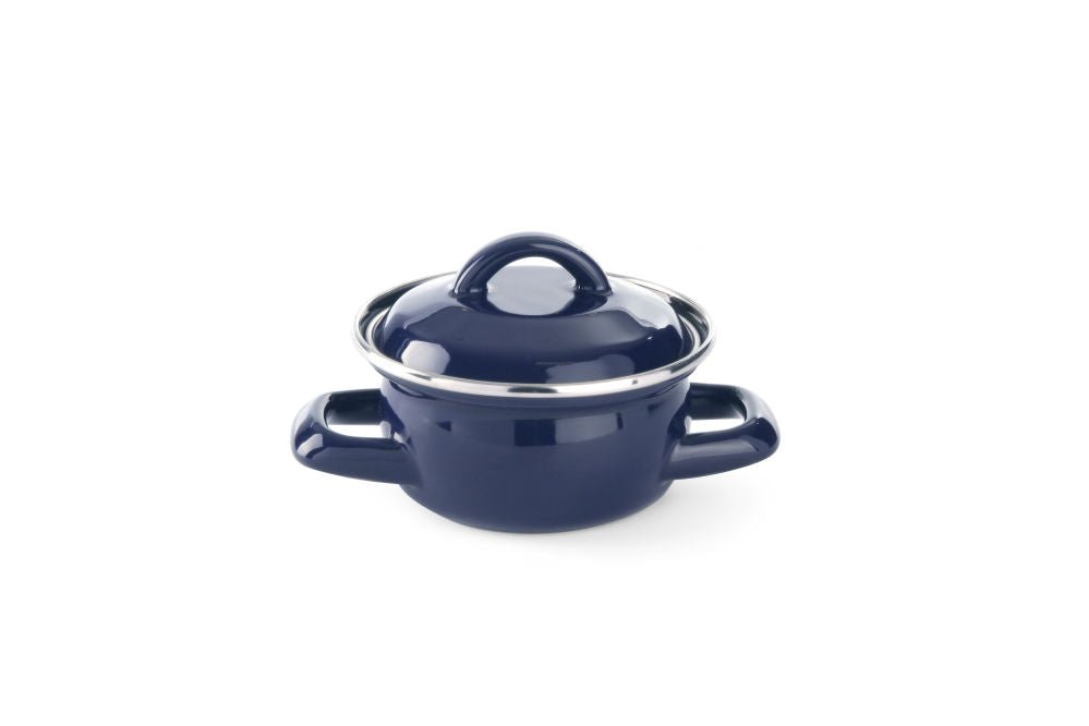 Suppe/Blåskjell kasserolle - m/lokk - Svart - 0,65L - for Storkjøkken - XL - Storkjøkken
