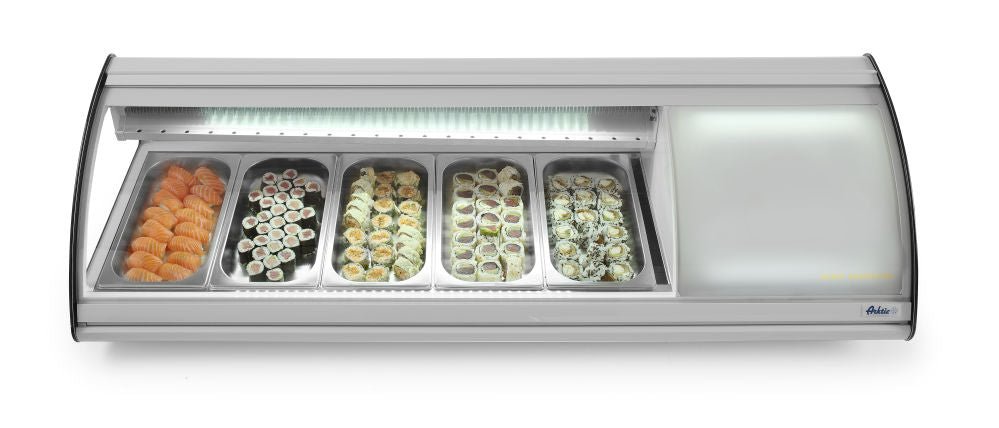 Sushi Display 5x GN 1/3 - Arktic - for Storkjøkken - XL - Storkjøkken