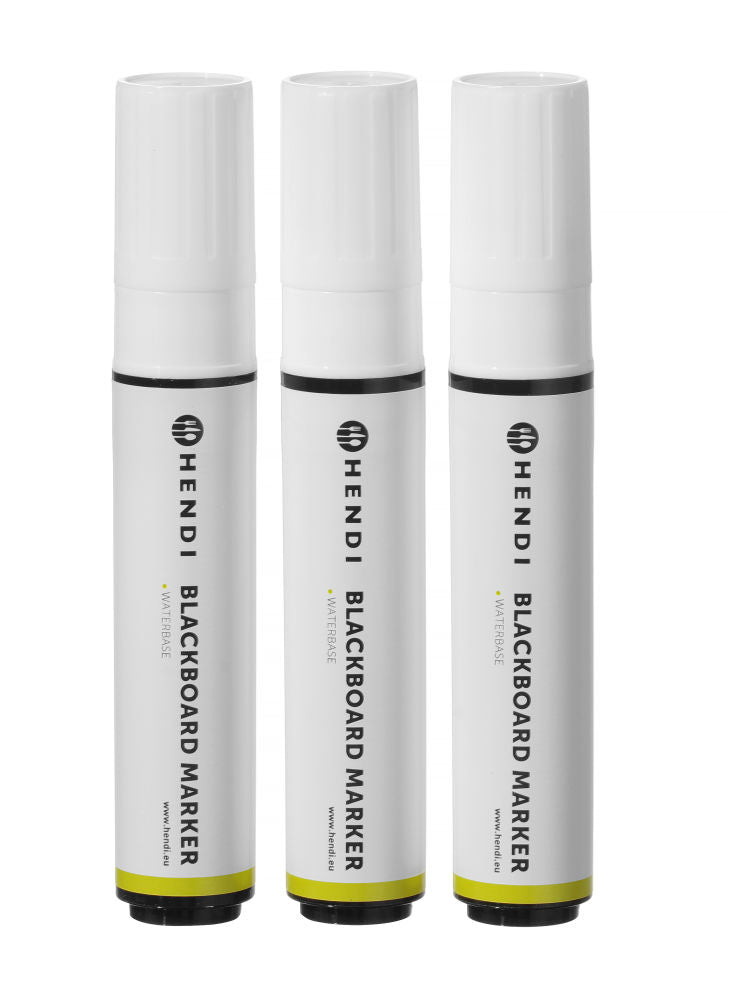 Tavle Markers 15 mm, 3 hvite markører - for Storkjøkken - XL - Storkjøkken