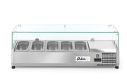 Toppmontert kjøledisplay GN 1/4, Arktic, 8x GN 1/4, 230V/180W, 1805x335x (H) 430mm - for Storkjøkken - XL - Storkjøkken