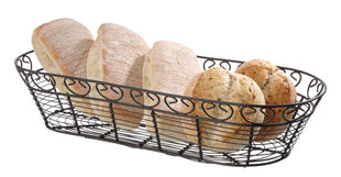 Tråd Kurv Deco avlang, 385x160x (H) 80mm - for Storkjøkken - XL - Storkjøkken