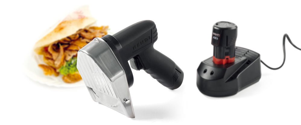 Trådløs Kebab Kniv Elektrisk, 230V/80W, 199x152x (H) 184mm - for Storkjøkken - XL - Storkjøkken
