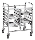 Tralle dobbel med hjul - 12 x GN 1/1, 740x550x (H) 940mm - for Storkjøkken - XL - Storkjøkken