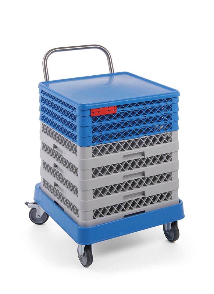 Tralle for oppvaskmaskinstativ med håndtak, 575x545x (H) 920mm - for Storkjøkken - XL - Storkjøkken