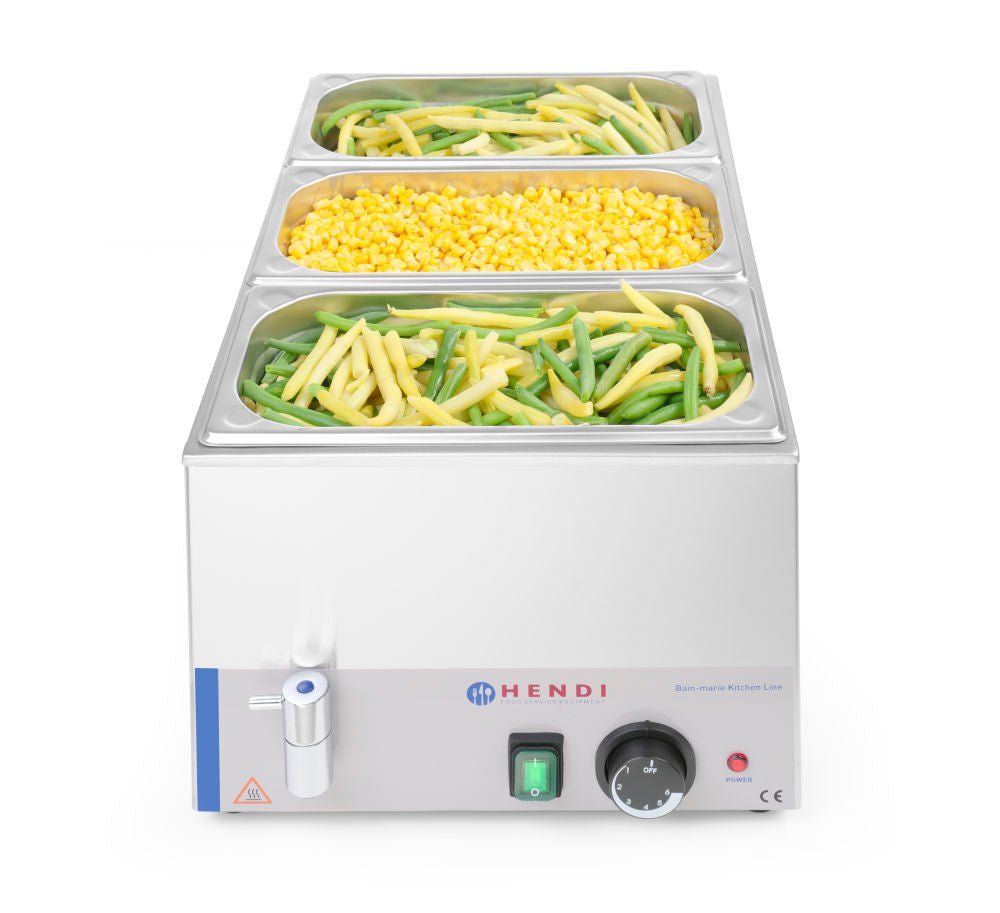 Vannbad med tappekran, 230V/1200W, 340x540X (H) 250mm - for Storkjøkken - XL - Storkjøkken