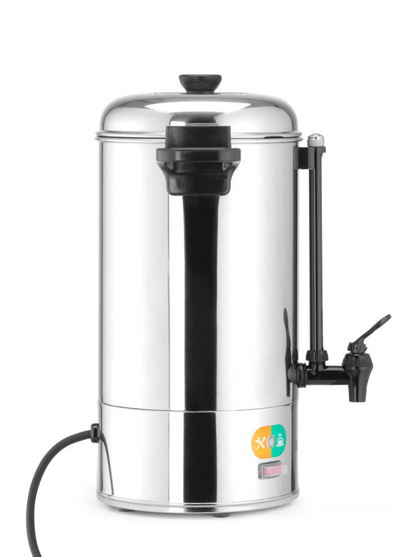 Vannkoker for varme drikker , 9L, Silver, 230V/2200W, 340x227X (H) 468mm - for Storkjøkken - XL - Storkjøkken