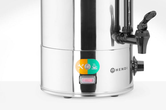 Vannkoker for varme drikker , 9L, Silver, 230V/2200W, 340x227X (H) 468mm - for Storkjøkken - XL - Storkjøkken