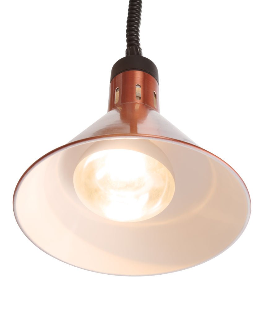 Varmelamper heve og senke Conical, Copper, 230V/250W, Ø275X (H) 250mm - for Storkjøkken - XL - Storkjøkken