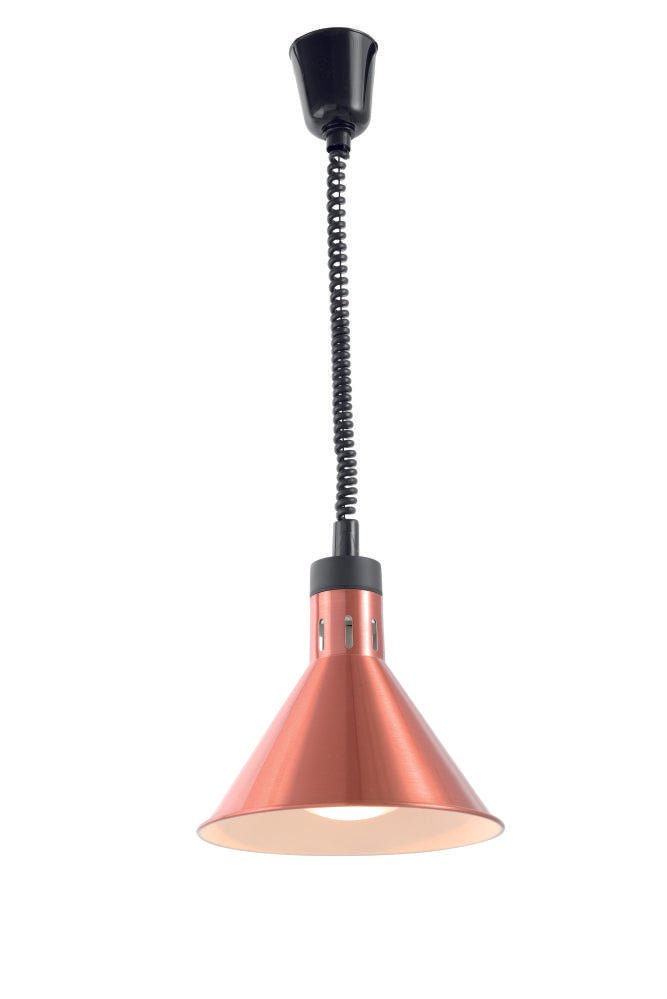 Varmelamper heve og senke Conical, Silver, 230V/250W, Ø275X (H) 250mm - for Storkjøkken - XL - Storkjøkken