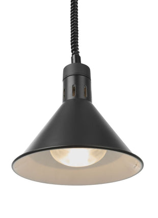 Varmelamper heve og senke Conical, svart, 230V/250W, Ø275X (H) 250mm - for Storkjøkken - XL - Storkjøkken
