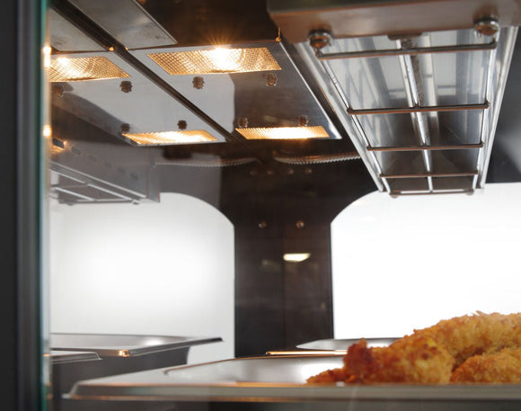 Varmeskap display Quartz to - lags, 230V/560W, 650x467X (H) 630mm - for Storkjøkken - XL - Storkjøkken