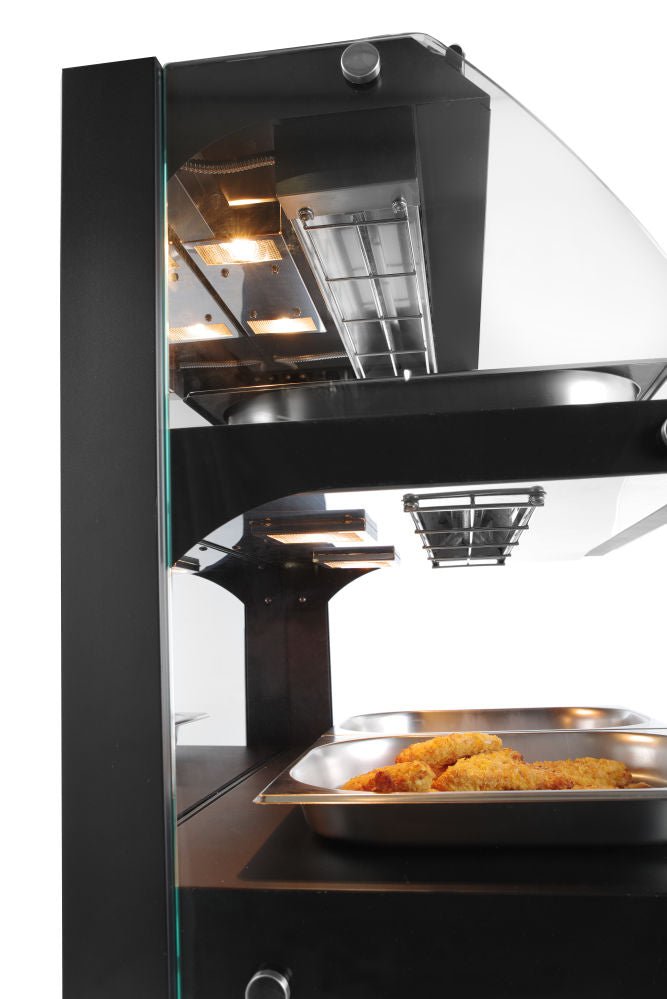 Varmeskap display Quartz to - lags, 230V/560W, 650x467X (H) 630mm - for Storkjøkken - XL - Storkjøkken