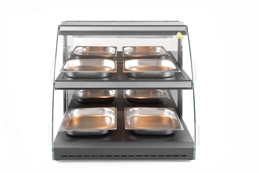 Varmeskap display Quartz to - lags, 230V/560W, 650x467X (H) 630mm - for Storkjøkken - XL - Storkjøkken